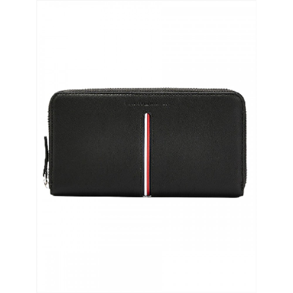 Ανδρικό Πορτοφόλι Tommy Hilfiger Th Downtown Za Wallet AM0AM07307-BDS Μαύρο Δέρμα