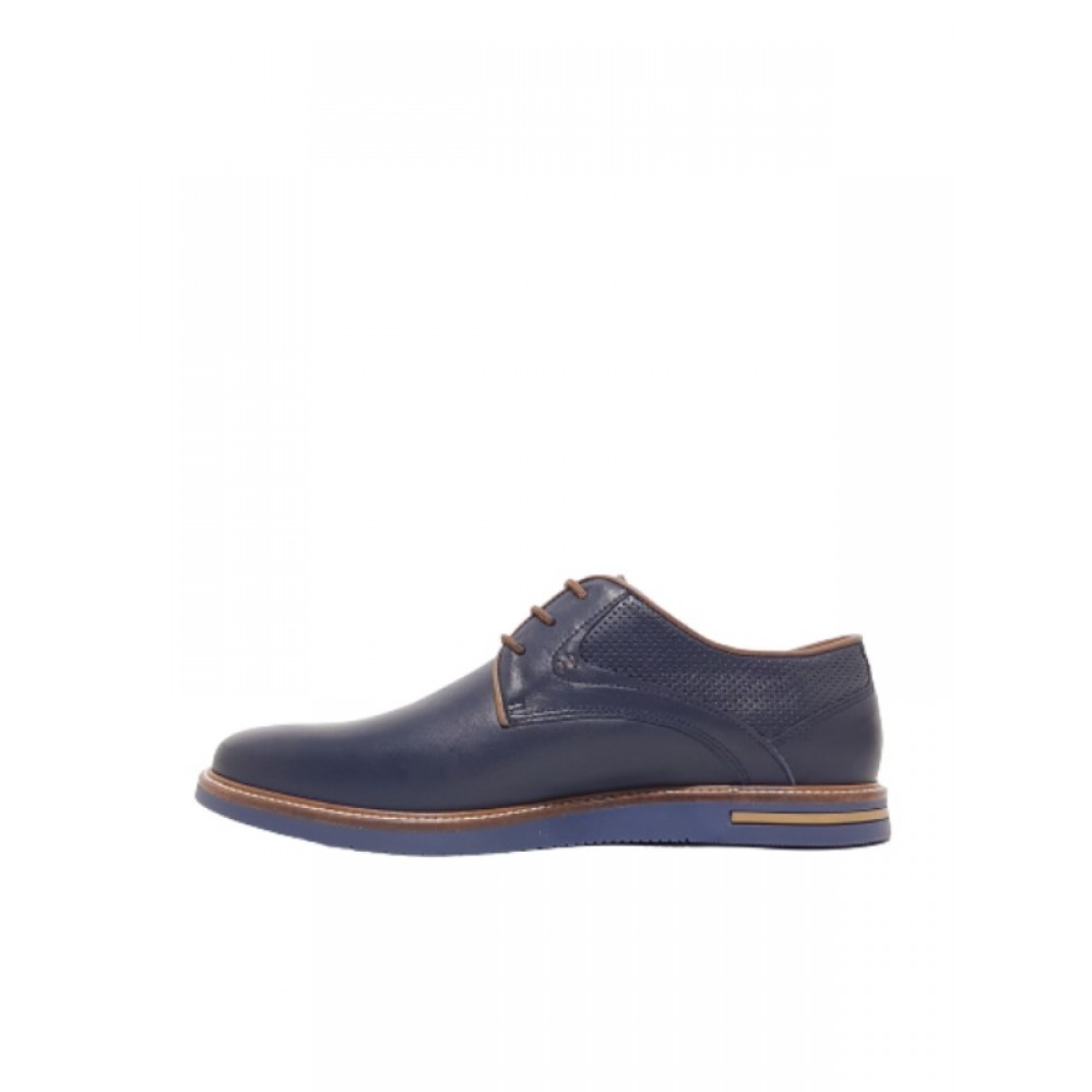 MEN OXFORD SOFTIES 6997-1530 BLUE LEATHER