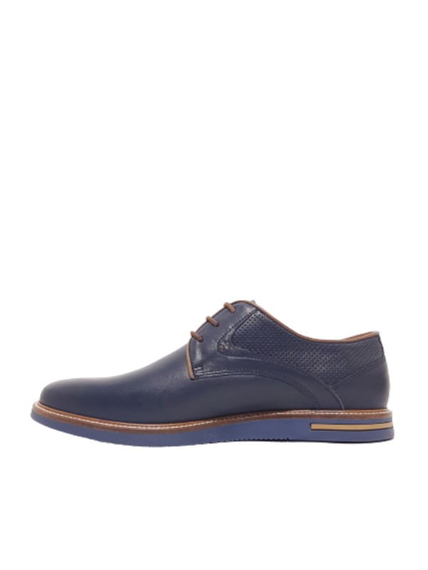 MEN OXFORD SOFTIES 6997-1530 BLUE LEATHER