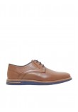 MEN OXFORD SOFTIES 6997-1230 BROWN LEATHER