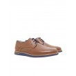 MEN OXFORD SOFTIES 6997-1230 BROWN LEATHER