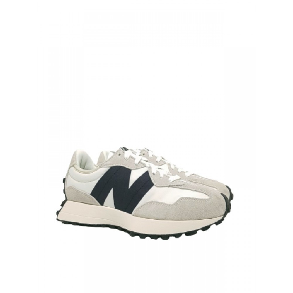 MEN SNEAKER NEW BALANCE MS327FE WHTE LEATHER-FABRIC