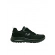 ΓΥΝΑΙΚΕΙΟ SNEAKER SKECHERS 12606 BBK ΜΑΥΡΟ ΥΦΑΣΜΑ