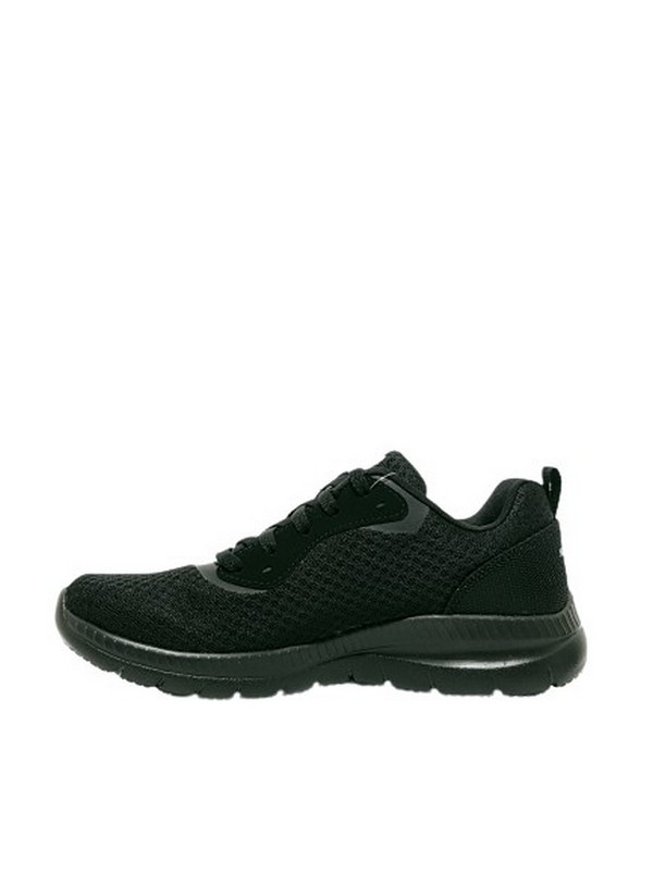 ΓΥΝΑΙΚΕΙΟ SNEAKER SKECHERS 12606 BBK ΜΑΥΡΟ ΥΦΑΣΜΑ