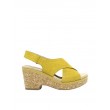 WOMEN PLATFORM CLARKS GISELLE COVE YELLOW SUEDE