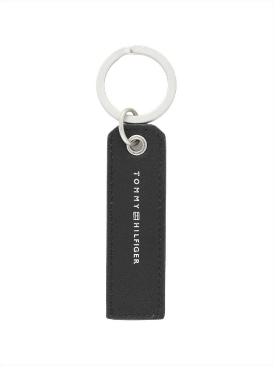 Μπρελόκ Tommy Hilfiger Th Downtown Keyfob AM0AM07289-BDS Μαύρο Δέρμα