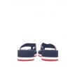 TOMMY HILFIGER TOMMY MID WEDGE BEACH SANDAL ΜΠΛΕ ΥΦΑΣΜΑ