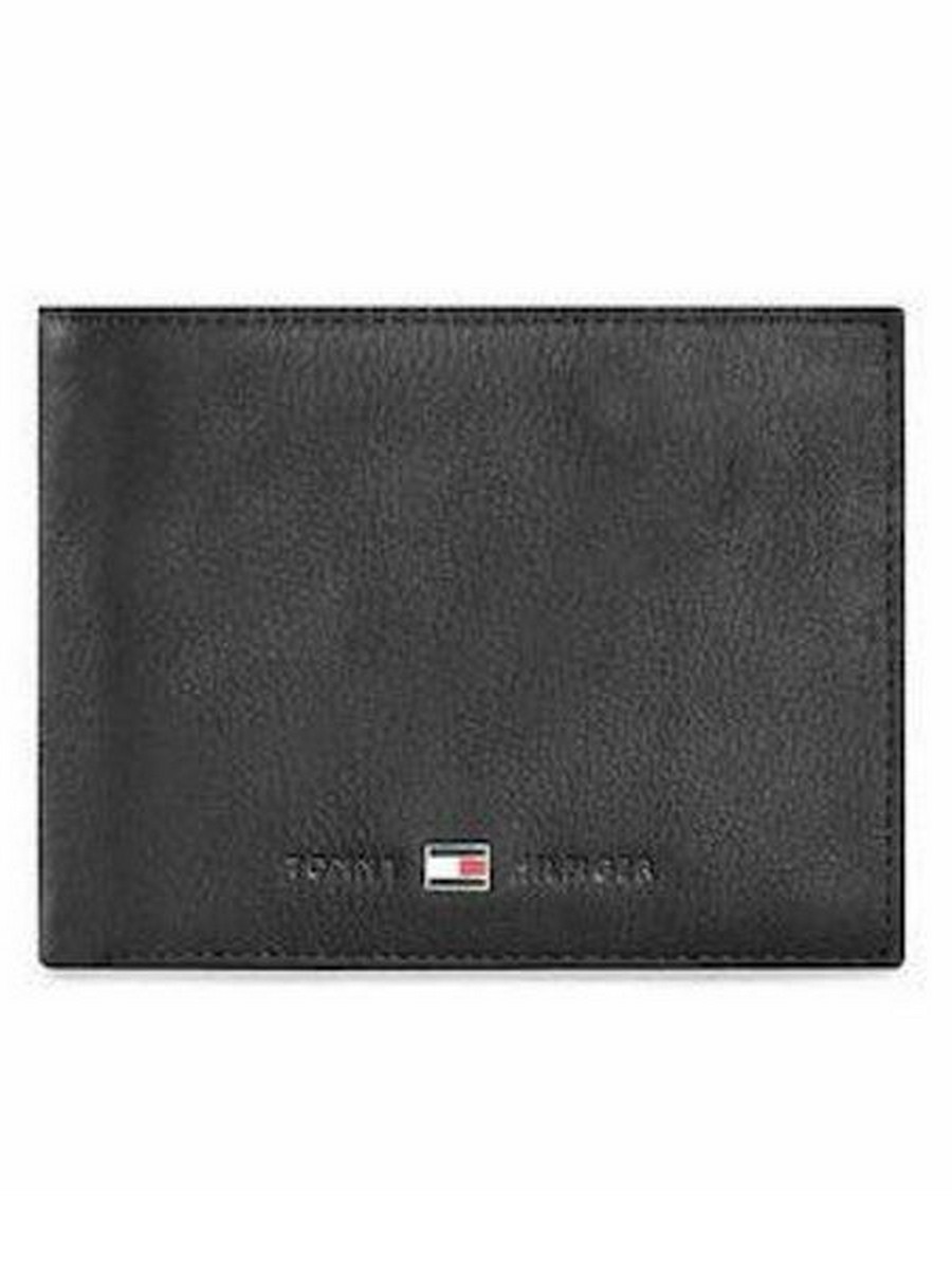 Men Wallet Tommy Hilfiger Johnson Cc Flap And Coin Pocket AM0AM00660-002 Black