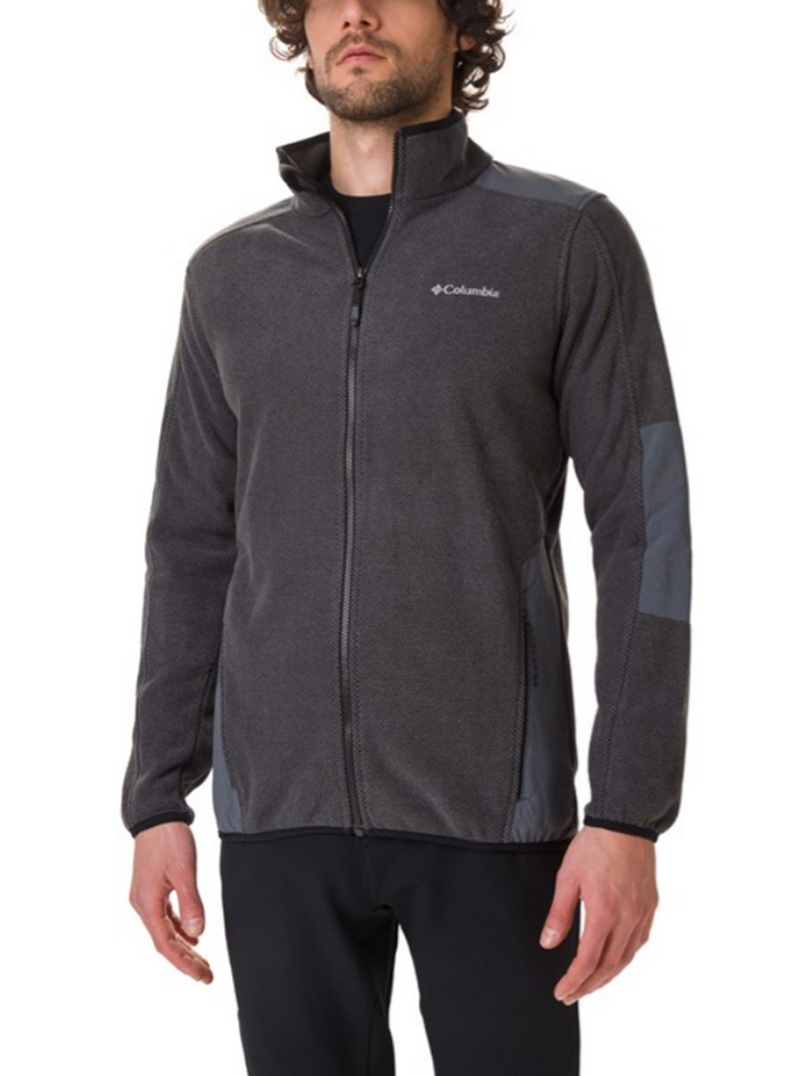 Ανδρική Ζακέτα Columbia Tough Hiker Full Zip 1748141-010 Γκρι Fleese