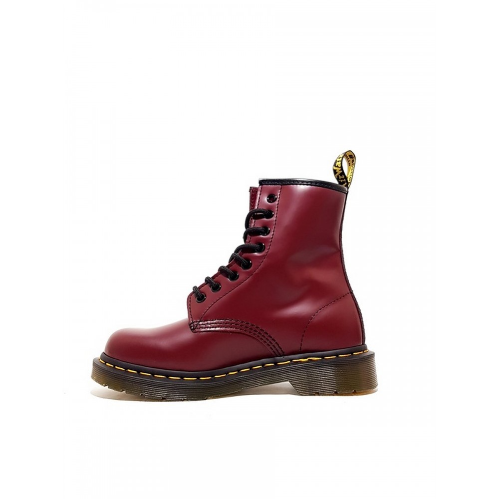 WOMEN BOOT DR MARTENS 1460 SMOOTH LEATHER ANKLE BOOTS BORDEAUX LEATHER