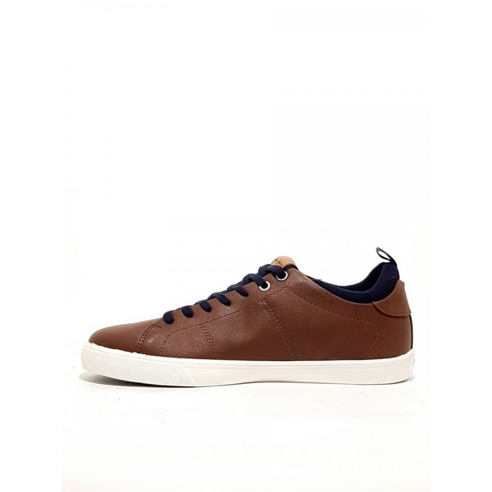 MEN SNEAKER PEPE JEANS MARTON BASIC PMS30501 869 BROWN SYNTHETIC