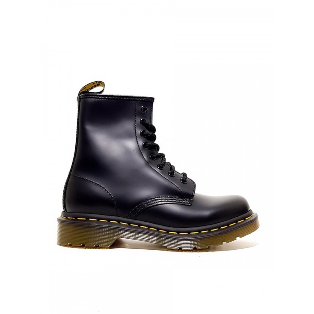 WOMEN BOOT DR MARTENS 1460 SMOOTH LEATHER ANKLE BOOTS BLACK LEATHER