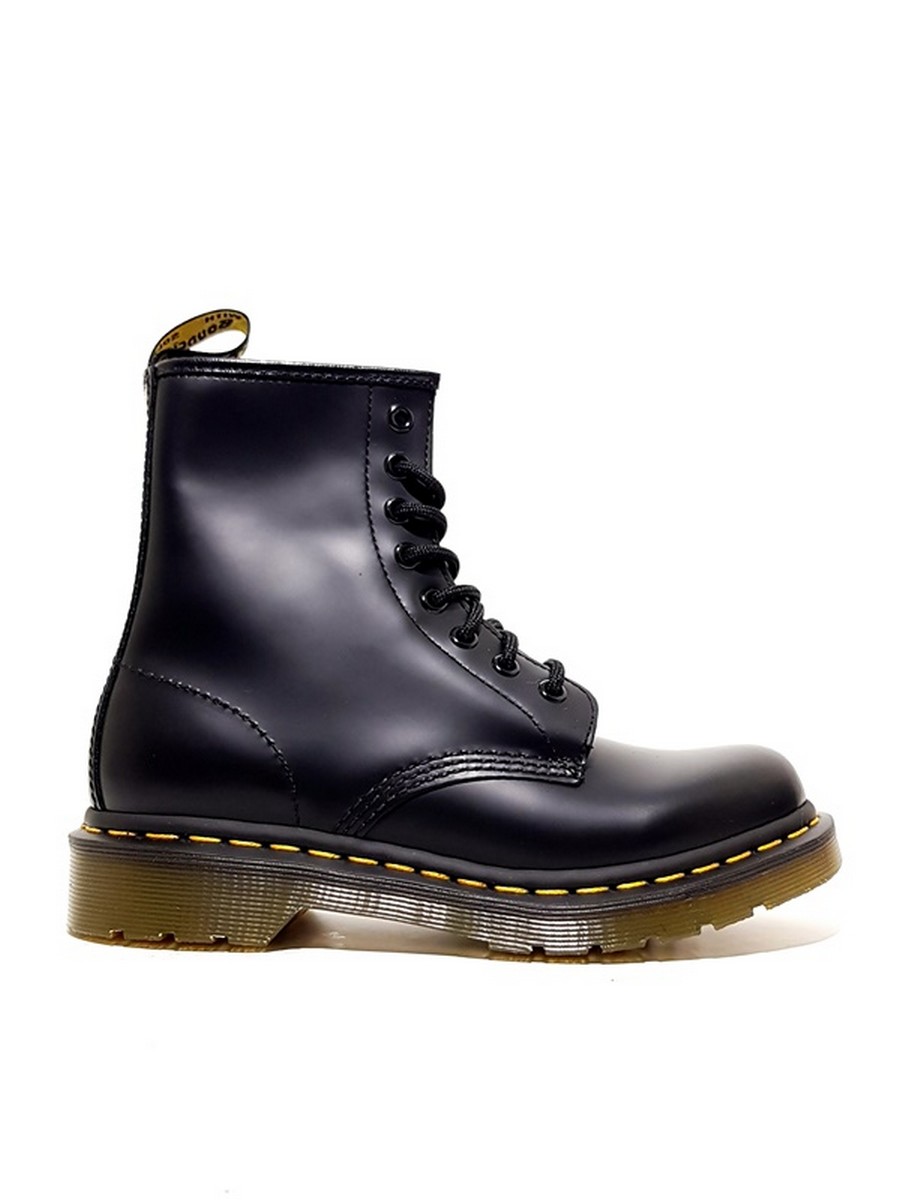 WOMEN BOOT DR MARTENS 1460 SMOOTH LEATHER ANKLE BOOTS BLACK LEATHER