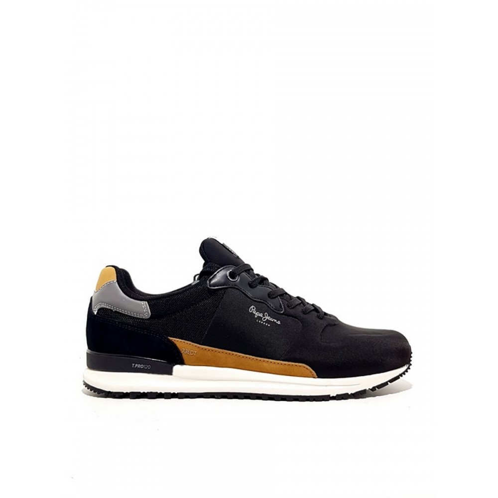 ΑΝΔΡΙΚΟ SNEAKER PEPE JEANS TINKER PRO RACER PMS30652-999 ΜΑΥΡΟ ΥΦΑΣΜΑ