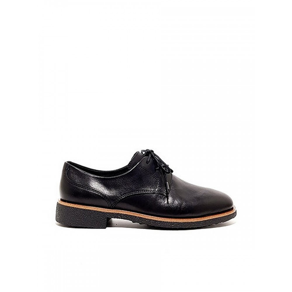 WOMEN OXFORD CLARKS GRIFFIN LANE BLACK LEATHER