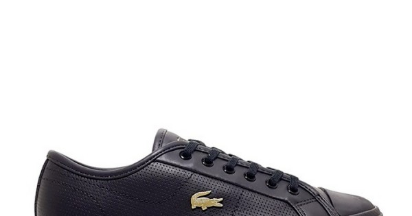 WOMEN SNEAKER LACOSTE ZIANE PLUS GRAND BLACK LEATHER R O Z A N A S