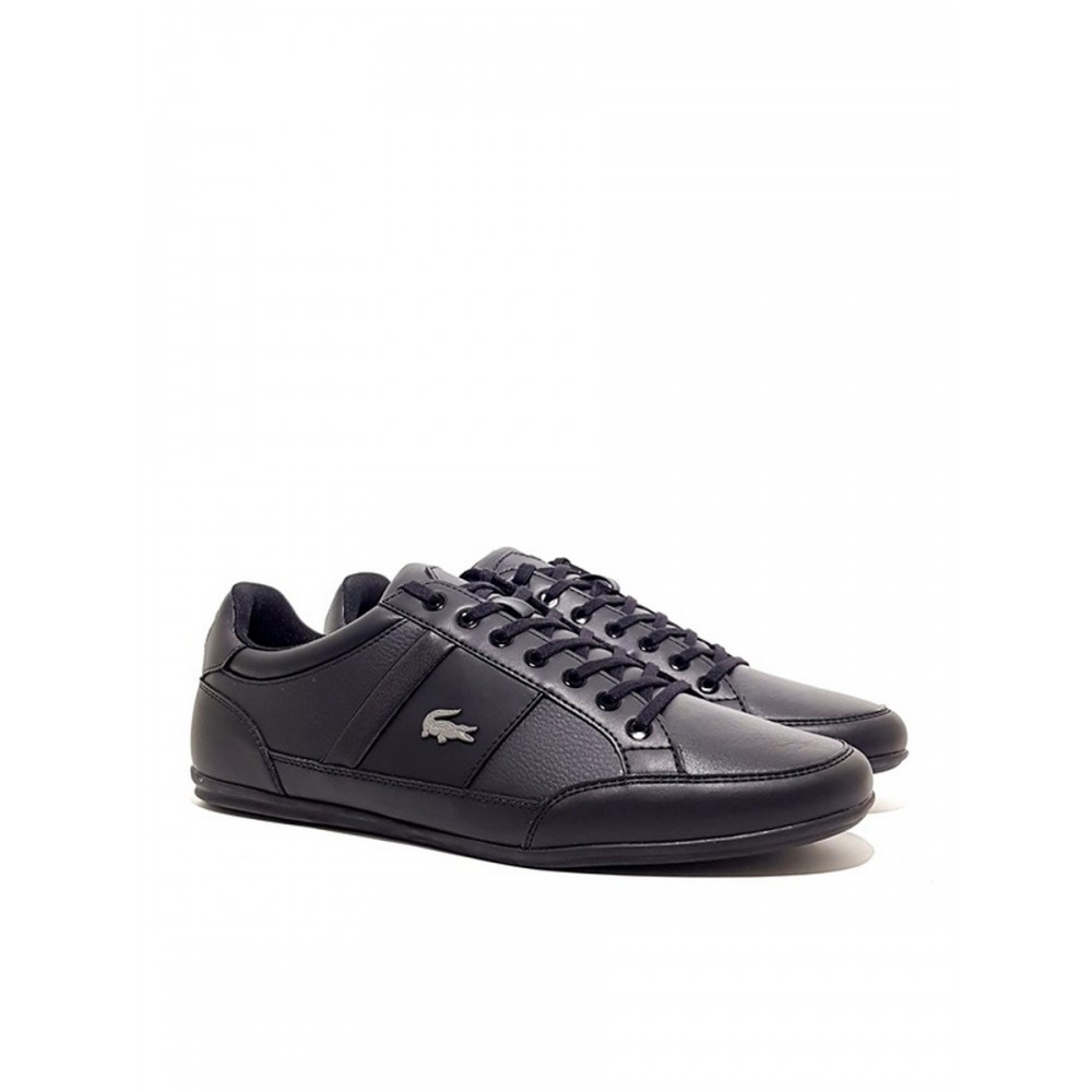 MEN SNEAKER LACOSTE CHAYMON BL BLACK LEATHER