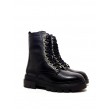 WOMEN BOΟT TOMMY HILFIGER RUGGED CLASSIC BOOTIE FW05182-BDS BLACK LEATHER