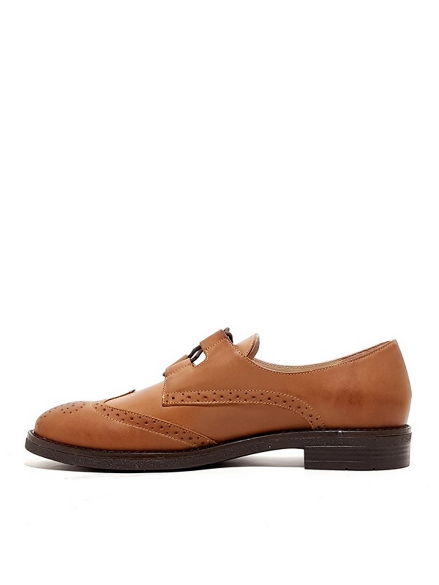 WOMEN OXFORD MOYRTZI 20503 BROWN LEATHER