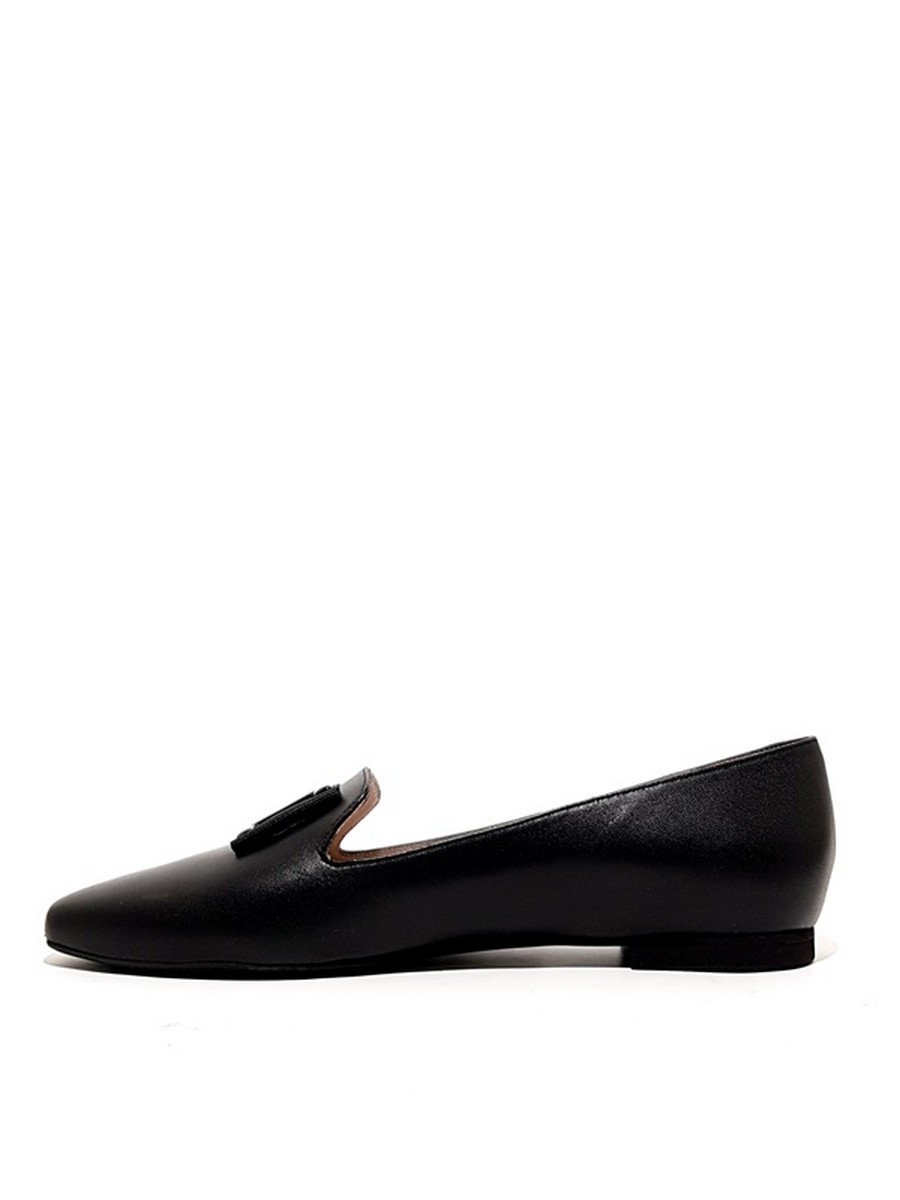 WOMEN MOC MOYRTZI 13803 BLACK LEATHER