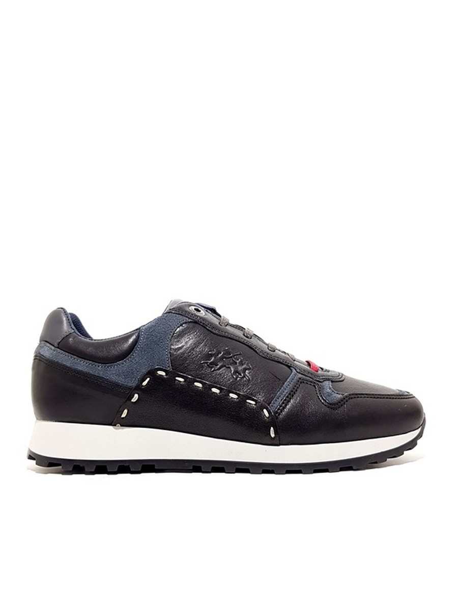 MEN SNEAKER LA MARTINA LFM202.011.1000 BLACK LEATHER