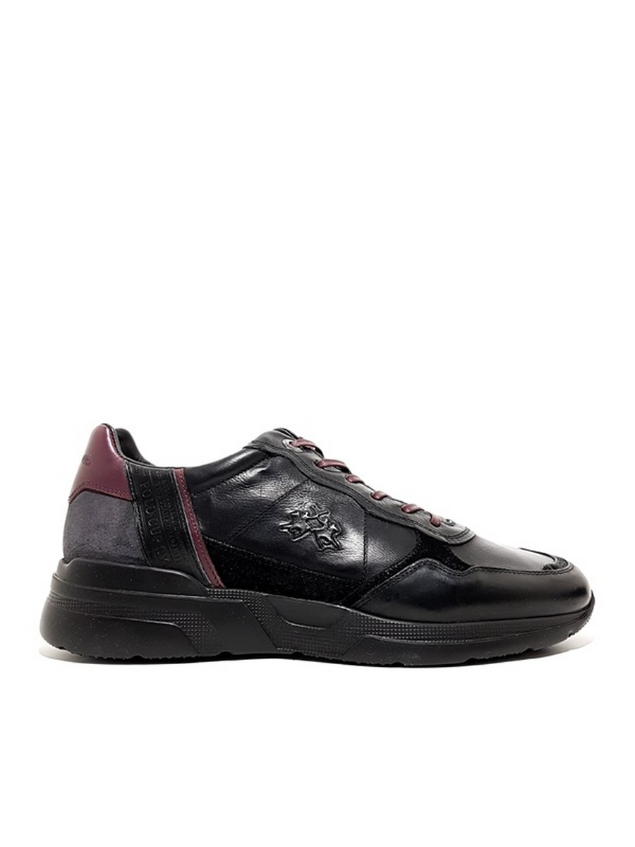 MEN SNEAKER LA MARTINA LFM202.092.1230 BLACK LEATHER