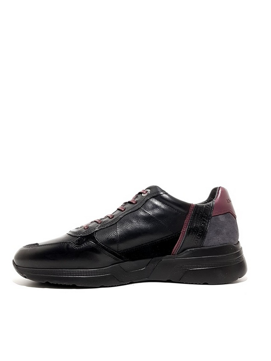 MEN SNEAKER LA MARTINA LFM202.092.1230 BLACK LEATHER