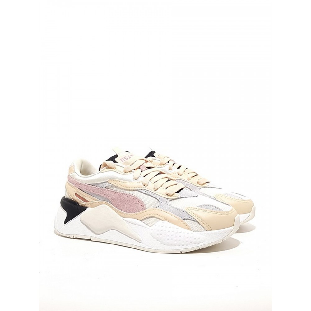 ΓΥΝΑΙΚΕΙΑ SNEAKER PUMA RS-X3 LAYERS 374667-02 ΑΣΠΡΟ-ΜΠΕΖ  ΔΕΡΜΑ-ΥΦΑΣΜΑ