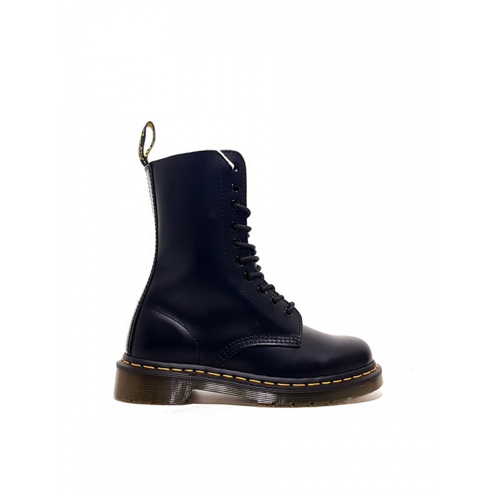 WOMEN BOOT DR MARTENS 1490 SMOOTH LEATHER HIGH BOOTS BLACK LEATHER