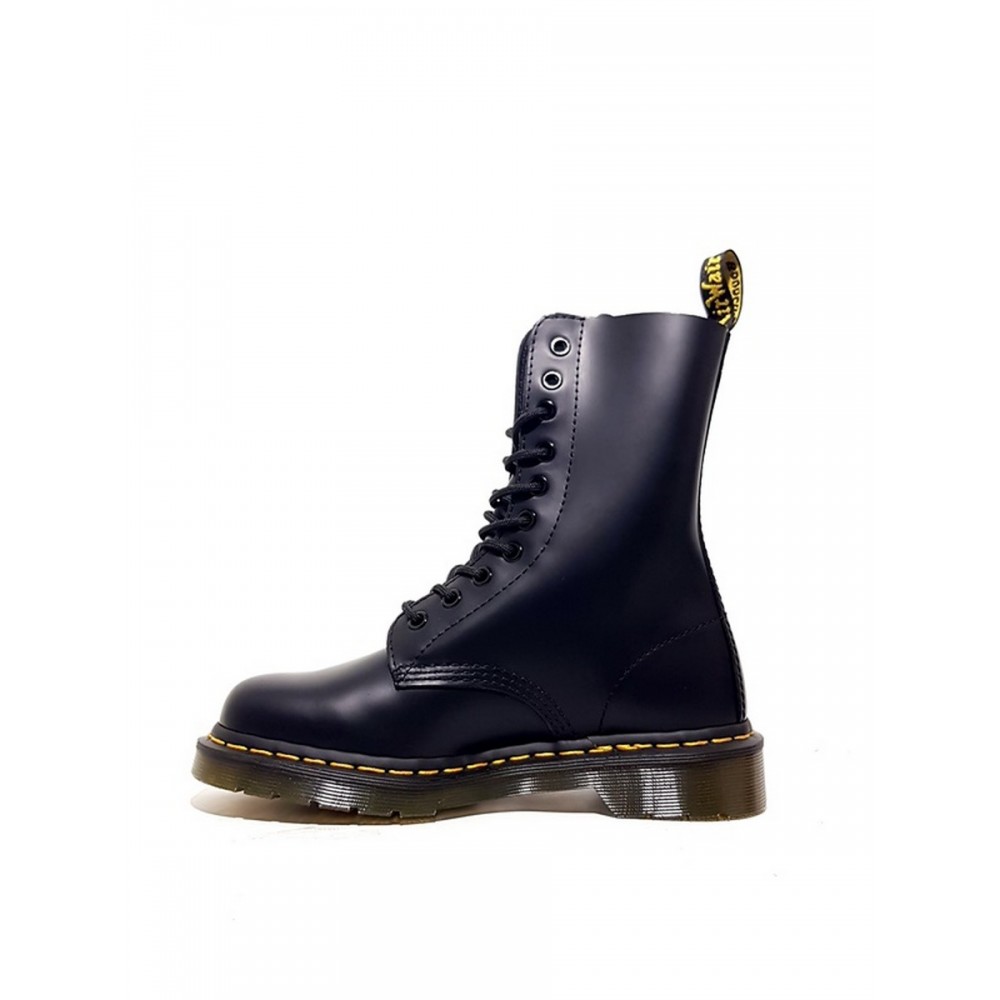 WOMEN BOOT DR MARTENS 1490 SMOOTH LEATHER HIGH BOOTS BLACK LEATHER