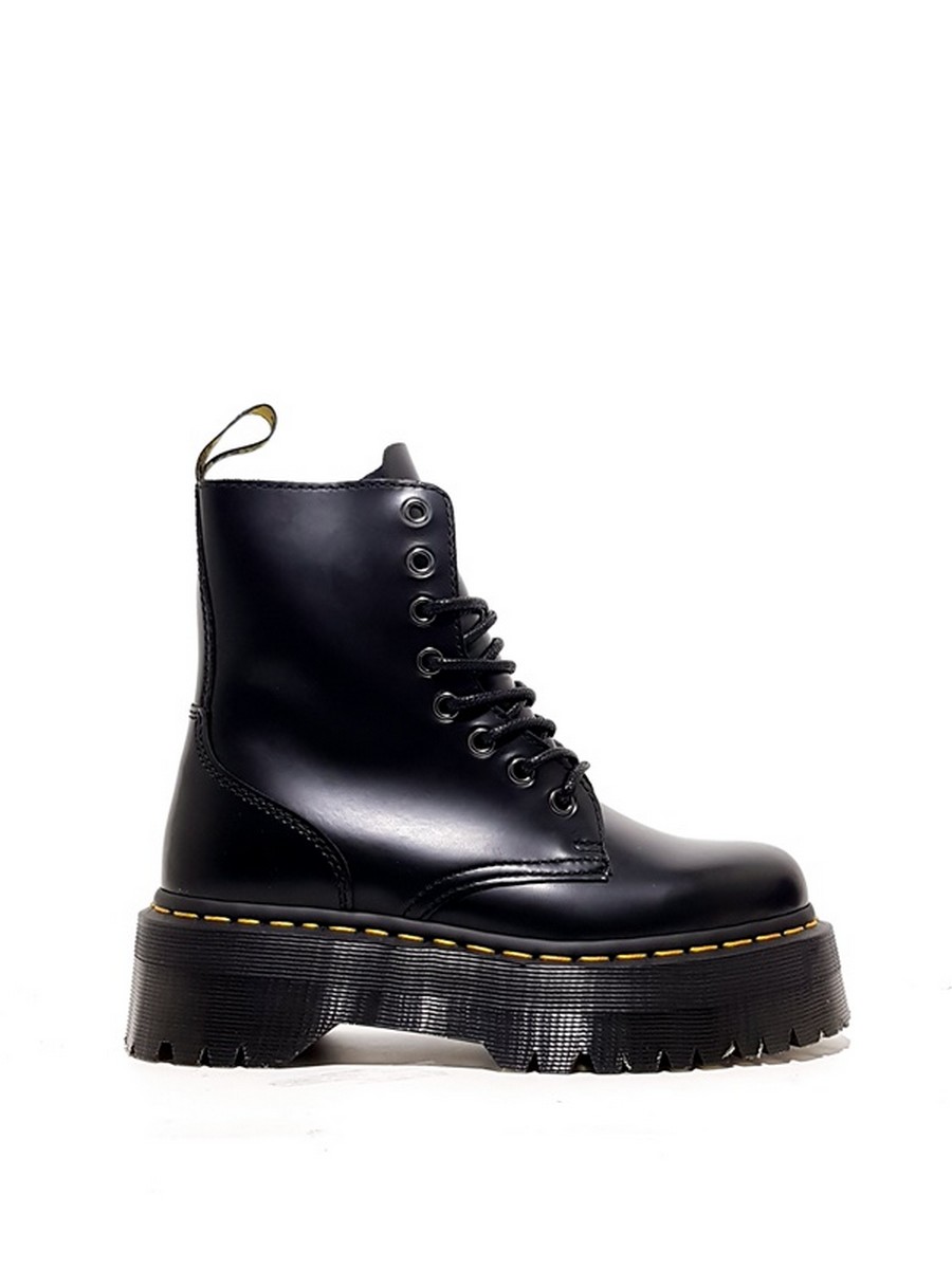 ΓΥΝΑΙΚΕΙΟ ΑΡΒΥΛΑΚΙ DR MARTENS JADON SMOOTH LEATHER PLATFORM BOOTS ΜΑΥΡΟ ΔΕΡΜΑ