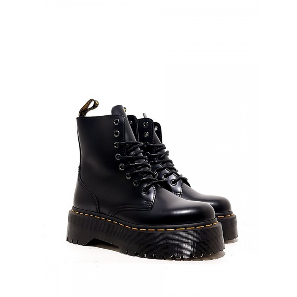 ΓΥΝΑΙΚΕΙΟ ΑΡΒΥΛΑΚΙ DR MARTENS JADON SMOOTH LEATHER PLATFORM BOOTS ΜΑΥΡΟ ΔΕΡΜΑ