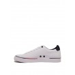 MEN SNEAKER TOMMY HILFIGER CORPORATE LEATHER SNEAKER FM02985-100 WHITE LEATHER