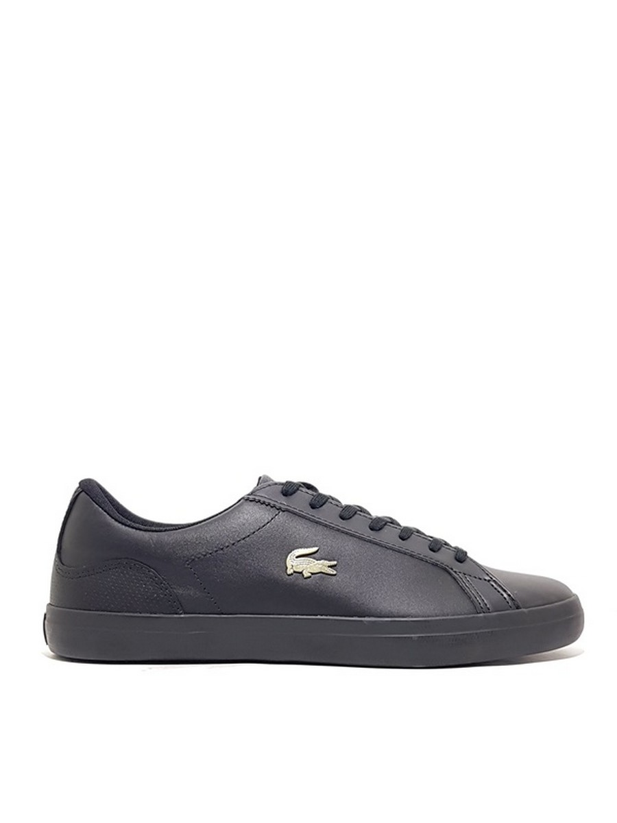 ΑΝΔΡΙΚΟ SNEAKER LACOSTE LEROND 0120-2 ΜΑΥΡΟ ΔΕΡΜΑ