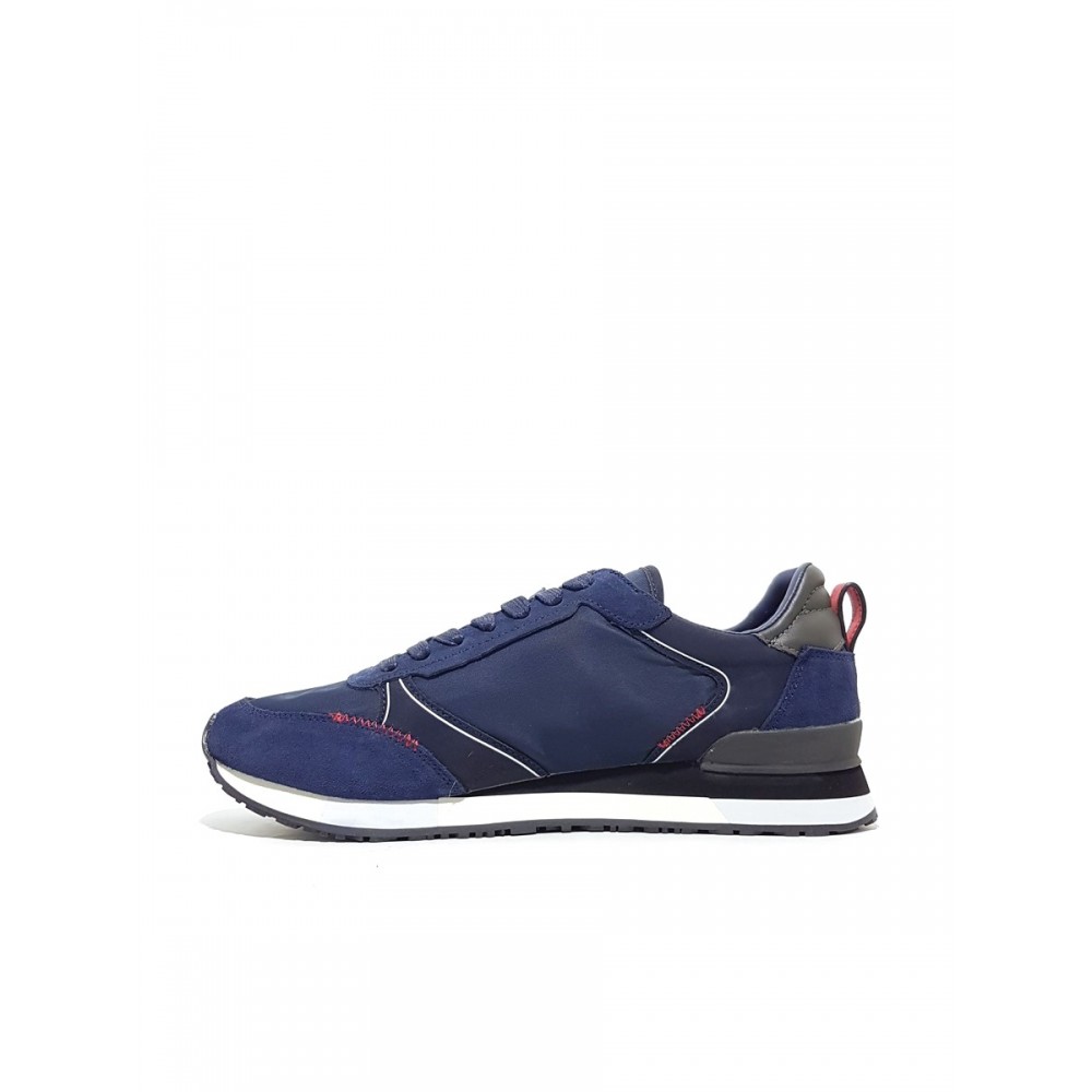 ΑΝΔΡΙΚΑ SNEAKER GUESS GLORYM ΜΠΛΕ ΥΦΑΣΜΑ-ΚΑΣΤΟΡΙ ΑΝΔΡΙΚΑ SNEAKER GUESS GLORYM ΜΠΛΕ ΥΦΑΣΜΑ-ΚΑΣΤΟΡΙ