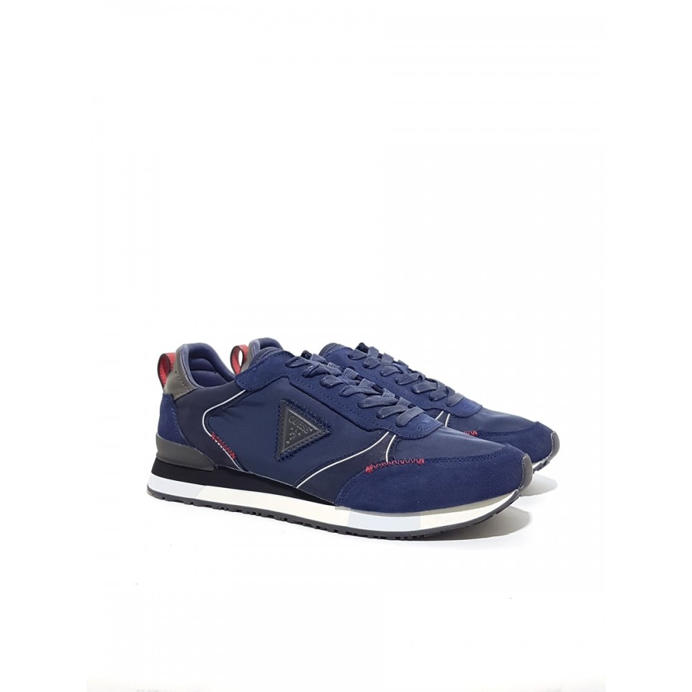 ΑΝΔΡΙΚΑ SNEAKER GUESS GLORYM ΜΠΛΕ ΥΦΑΣΜΑ-ΚΑΣΤΟΡΙ ΑΝΔΡΙΚΑ SNEAKER GUESS GLORYM ΜΠΛΕ ΥΦΑΣΜΑ-ΚΑΣΤΟΡΙ