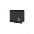 MEN WALLET GUESS CERTOSA SAFFIANO BLACK LEATHER