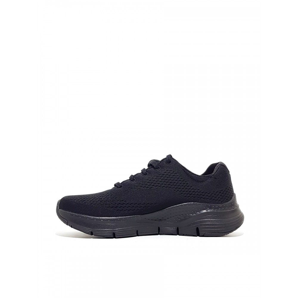 ΓΥΝΑΙΚΕΙΟ SNEAKER SKECHERS 149057 BBK ΜΑΥΡΟ ΥΦΑΣΜΑ