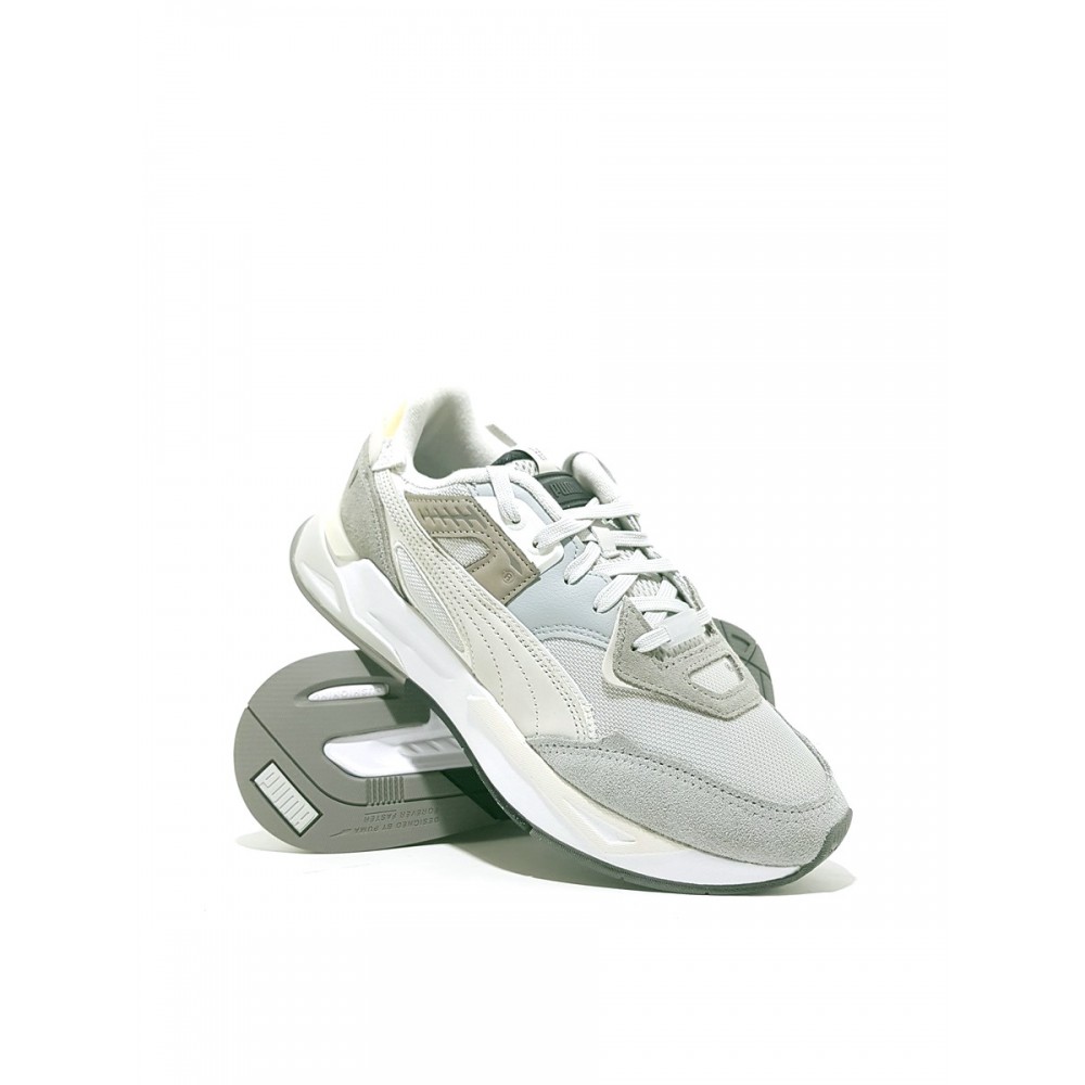 ΜΕΝ SNEAKER PUMA MIRAGE SPORT 380696 01 GREY LEATHER-FABRIC