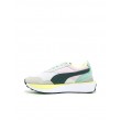 WOMEN SNEAKER PUMA CRUISE RIDER SILK ROAD WNS 375072 06 WHITE-PINK LEATHER-FABRIC