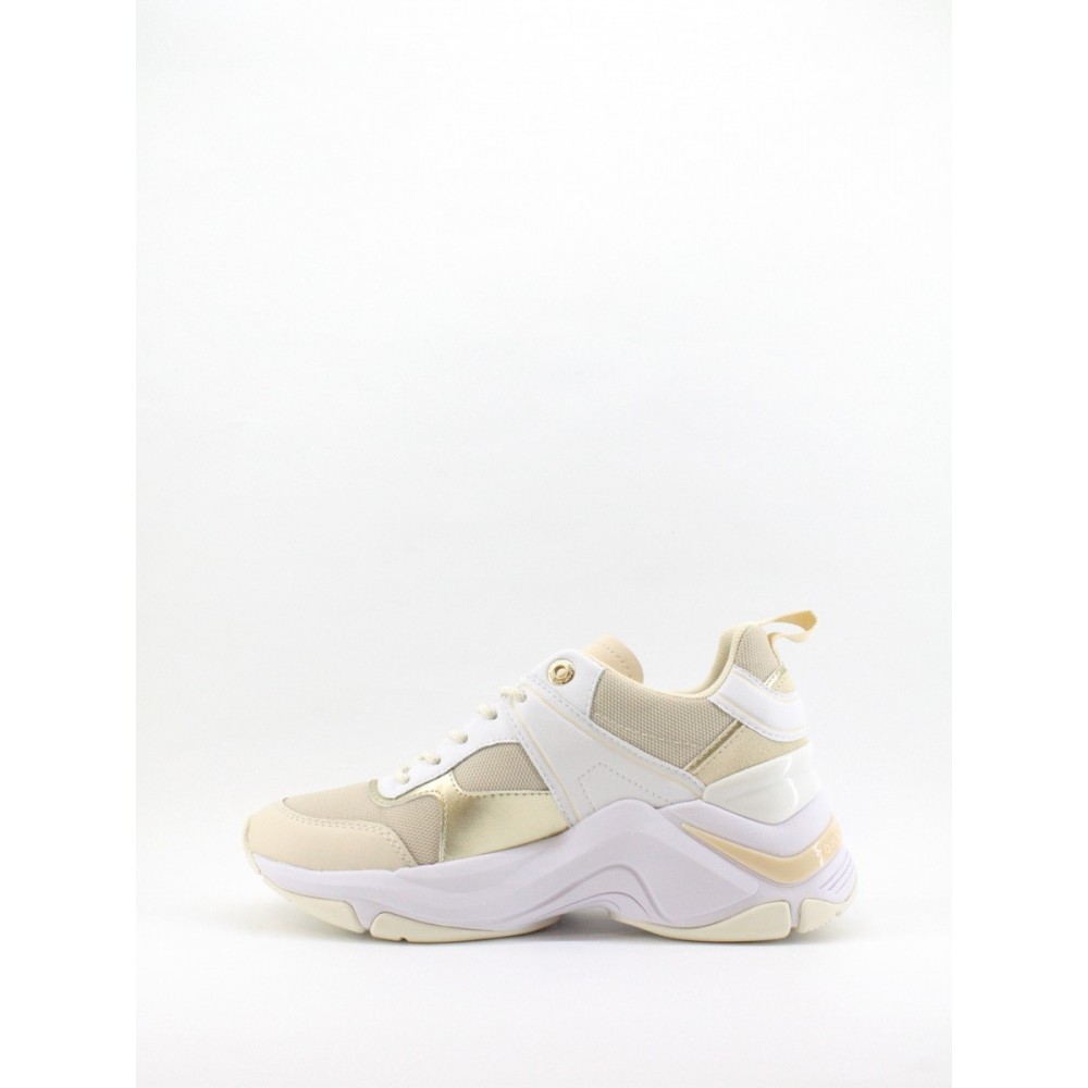 WOMEN SNEAKER TOMMY HILFIGER FASHION WEDGE SNEAKER FW05799-AA8 BIEGE LEATHER - FABRIC WOMEN SNEAKER TOMMY HILFIGER FASHION WEDGE SNEAKER FW05799-AA8 BIEGE LEATHER - FABRIC