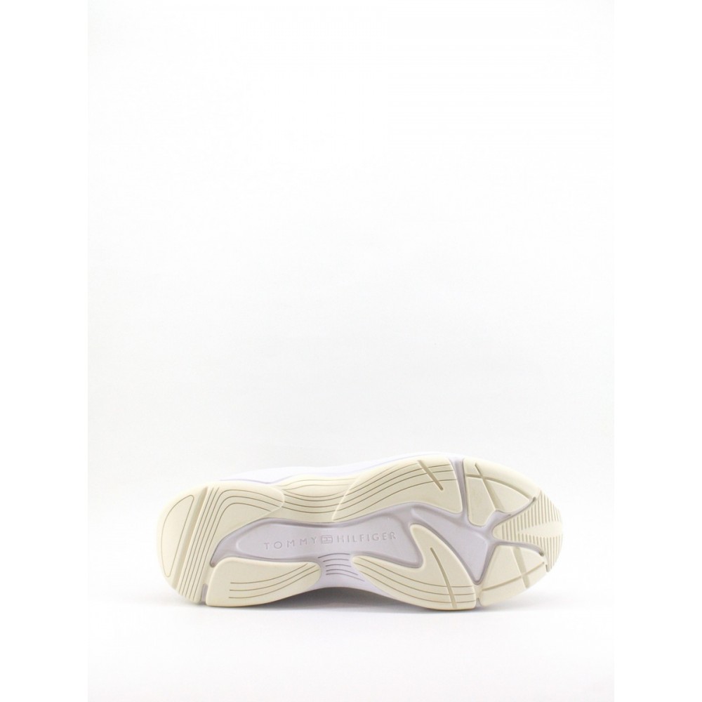 WOMEN SNEAKER TOMMY HILFIGER FASHION WEDGE SNEAKER FW05799-AA8 BIEGE LEATHER - FABRIC WOMEN SNEAKER TOMMY HILFIGER FASHION WEDGE SNEAKER FW05799-AA8 BIEGE LEATHER - FABRIC
