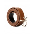 WOMEN BELT CALVIN KLEIN LOW FIX BELT 3.0 K60K606716-GBN BROWN LEATHER