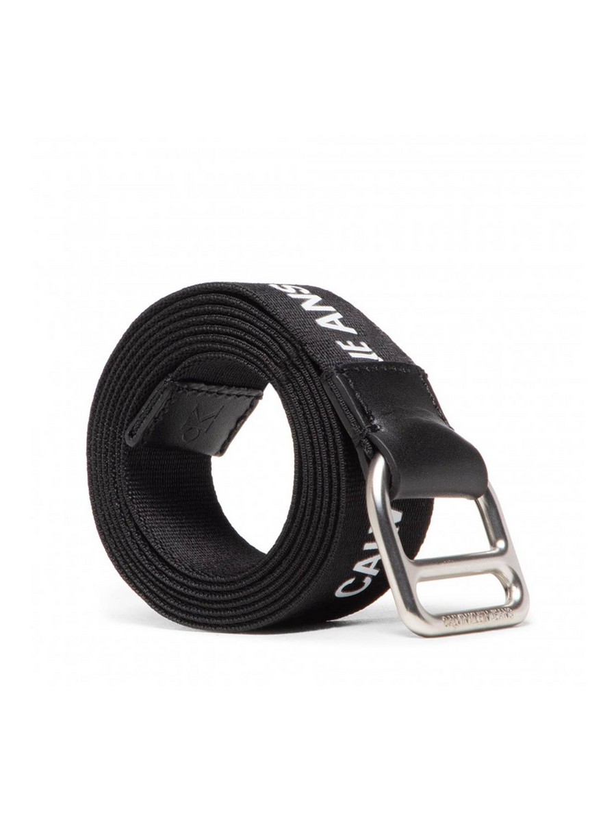 ΓΥΝΑΙΚΕΙΑ ΖΩΝΗ CALVIN KLEIN SLIDER D-RING BELT 30MM K60K608362-BDS ΜΑΥΡΟ ΥΦΑΣΜΑ