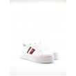 WOMEN SNEAKER TOMMY HILFIGER TOMMY MONOGRAM CASUAL SNEAKER FW05212-YBR WHITE LEATHER WOMEN SNEAKER TOMMY HILFIGER TOMMY MONOGRAM CASUAL SNEAKER FW05212-YBR WHITE LEATHER