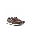 MEN SNEAKER TOMMY HILFIGER RETRO RUNNER MIX STRIPES FM0FM03745-RBN KHAKI FABRIC MEN SNEAKER TOMMY HILFIGER RETRO RUNNER MIX STRIPES FM0FM03745-RBN KHAKI FABRIC