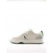 ΑΝΔΡΙΚΟ SNEAKER LACOSTE L001 0321 ΑΣΠΡΟ ΔΕΡΜΑ