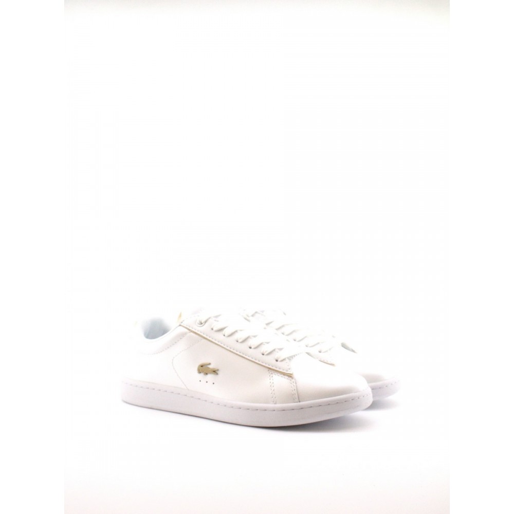 WOMEN SNEAKER LACOSTE CARNABY EVO WHITE LEATHER