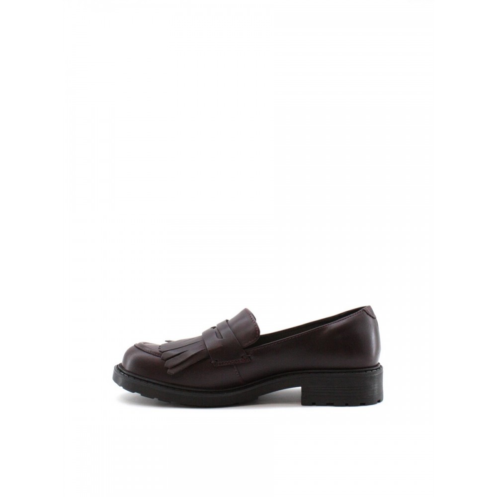 ΓΥΝΑΙΚΕΙΟ ΜΟΚΑΣΙΝΙ CLARKS ORINOCO 2 LOAFER 26161657 ΜΠΟΡΝΤΟ ΔΕΡΜΑ