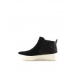 WOMEN SNEAKER ΒΟΟΤ CLARKS LAYTON ZIP 26162103 BLACK LEATHER-SYNTHETIC